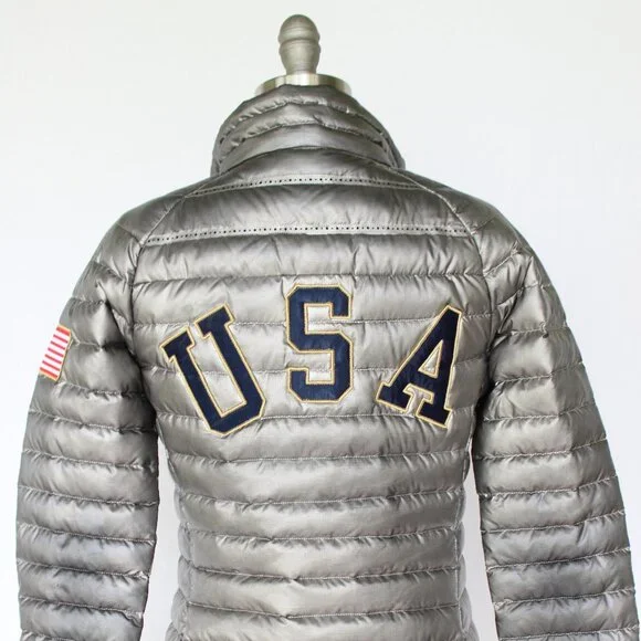 Nike Team USA Olympic Aeroloft Summit 800 Down Puffer Jacket Graphite Gray - Picture 9 of 11